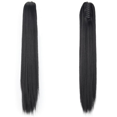 Peluca de Fibra Sintética con Clip Tipo Garra - Cabello Liso y Voluminoso - Image 5