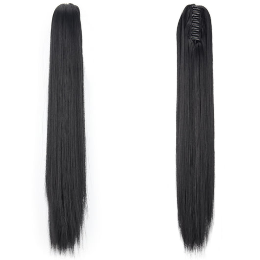 Peluca de Fibra Sintética con Clip Tipo Garra - Cabello Liso y Voluminoso - Image 5
