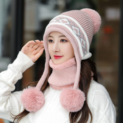 Gorro Tejido Plush Twist con Bola Colgante para Mujer - Image 26