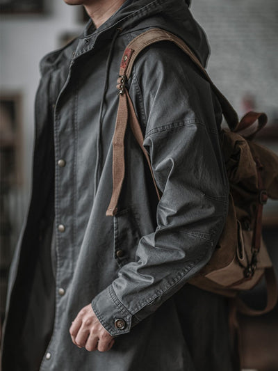 Parka Retro Americana con Capucha y Corte Sirena - Image 5
