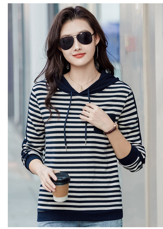Blusa Larga Coreana Holgada para Tallas Grandes - Manga Larga Versátil - Image 18