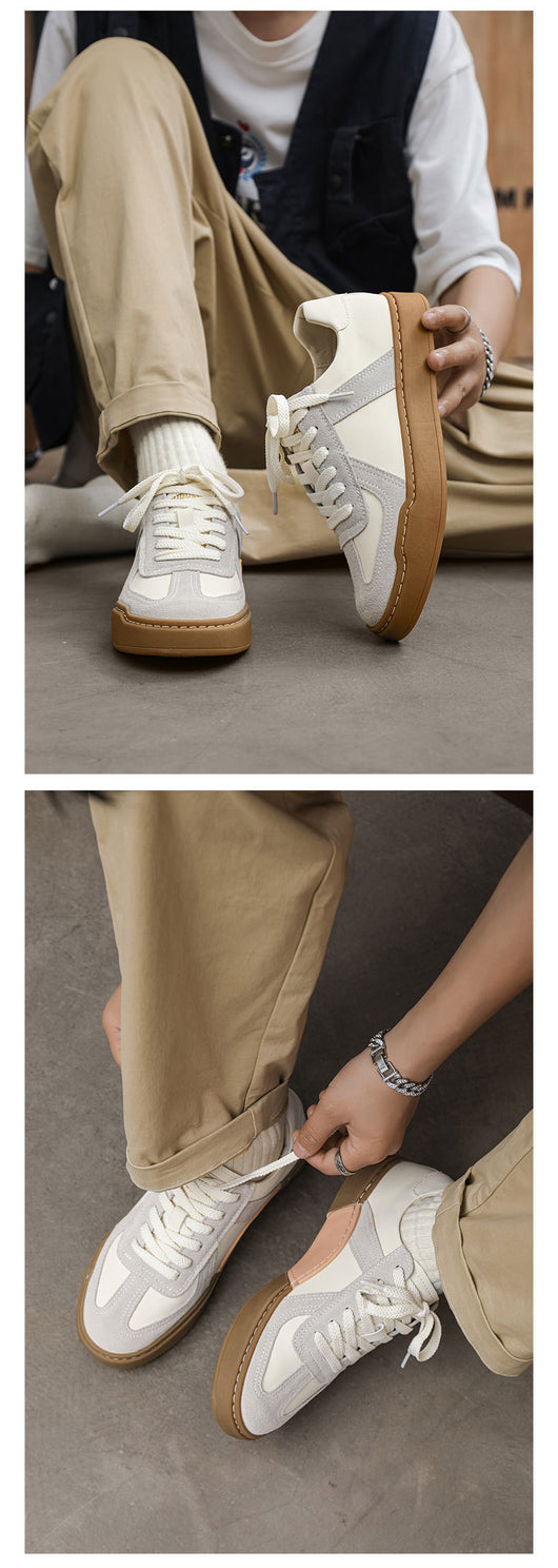 Zapatillas Blancas de Entrenamiento Alemán Estilo Japonés para Hombre - Image 11