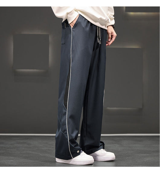 Pantalones Casuales Impermeables Talla Grande Hombre Corte Recto - Image 7