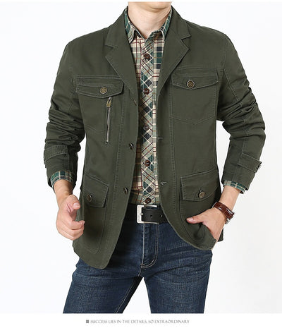 Chaqueta de Algodón Premium para Hombre - Estilo Casual Versátil - Image 12
