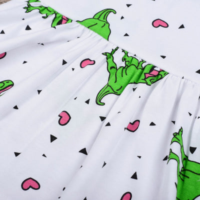 Vestido Infantil Estampado Dinosaurio Diente de Sable - Image 11