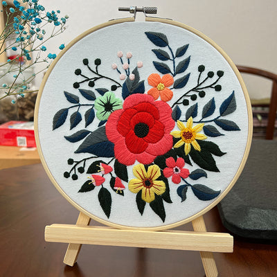Kit de Costura para Cuadro Tridimensional con Flores Artesanales - Image 15