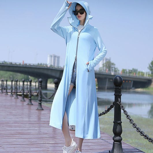 Ropa de Protección Solar en Seda de Hielo - Colores Lisos - Image 14
