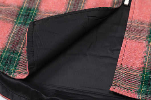 Camisa Abrigo Cuadrillé con Capucha - Estilo Europeo y Americano - Image 17