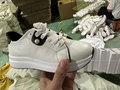 Zapatos Plataforma Blancos con Cordones para Mujer - Image 17
