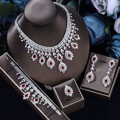 Conjunto de Joyería Vintage para Novia: Collar y Aretes Elegantes - Image 4