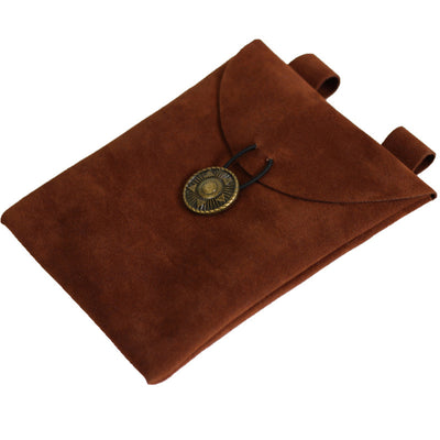 Bolso Medieval Renacentista en Gamuza Negra - Image 4