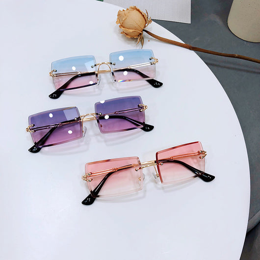 Gafas de Sol Degradadas sin Aro para Mujer - Image 10