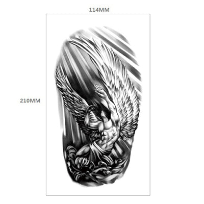 Tatuaje Temporal Transferible - Patrón Animal Tigre y León Media Manga - Image 46