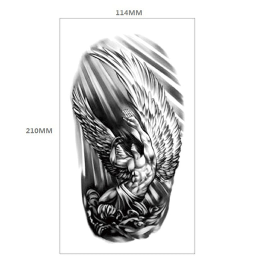 Tatuaje Temporal Transferible - Patrón Animal Tigre y León Media Manga - Image 46