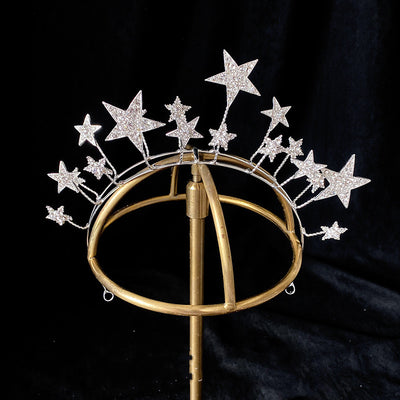 Diadema Exagerada de Estrellas para Boda y Accesorios de Fiesta - Image 4