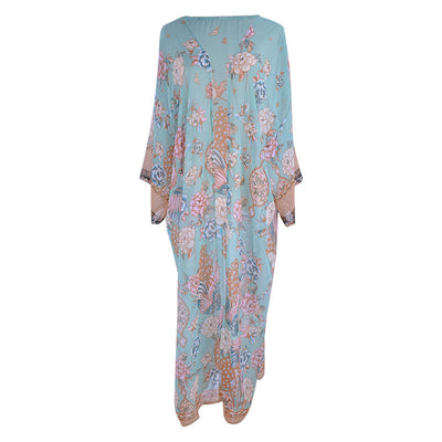 Cardigan Playero de Gasa con Estampado - Chaqueta Playa Elegante - Image 9