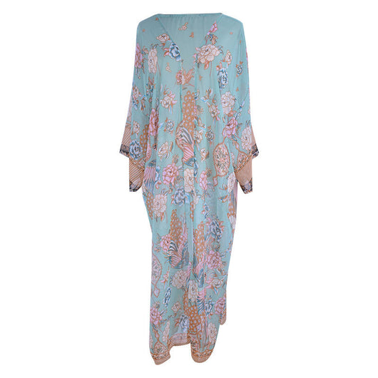Cardigan Playero de Gasa con Estampado - Chaqueta Playa Elegante - Image 9