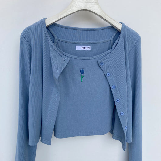 Cardigan Holgado Estilo Universitario para Mujer - Image 56