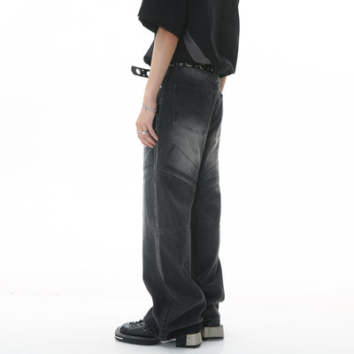 Pantalones Vaqueros Hip Hop Cintura Alta Pierna Ancha Oversize - Image 10