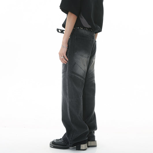 Pantalones Vaqueros Hip Hop Cintura Alta Pierna Ancha Oversize - Image 10