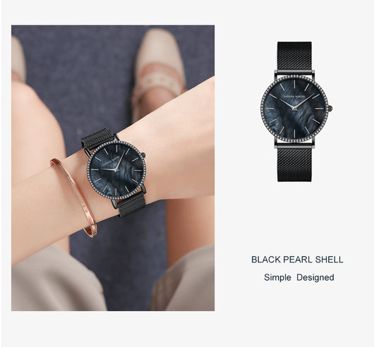 Reloj de Cuarzo para Mujer con Caja de Acero Inoxidable y Esfera de Diamantes - Image 22