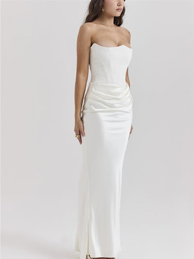 Vestido Largo Tubo Escotado Elegante para Fiestas y Eventos - Image 23