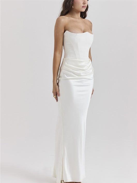 Vestido Largo Tubo Escotado Elegante para Fiestas y Eventos - Image 23