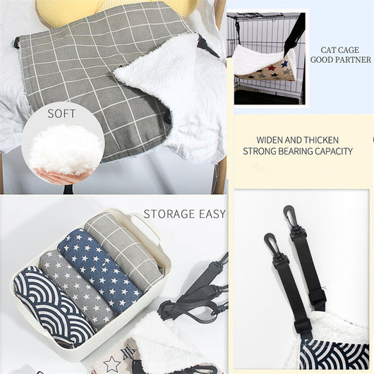 Cama Colgante para Gatos con Forro de Lana - Hamaca Térmica para Mascotas - Image 3