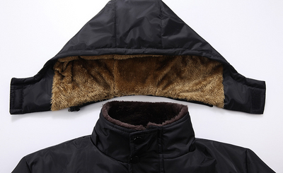 Abrigo Elegante de Algodón Afelpado para Hombre - Image 13