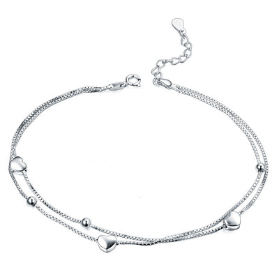 Pulsera de Tobillo Peach Love - Cadena de Moda Coreana para Mujer - Image 9