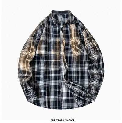 Camisa-Chaqueta Casual de Cuadros para Hombre - Image 26