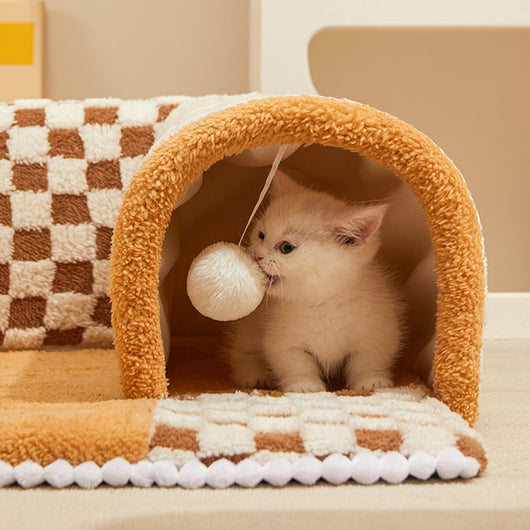 Cama Túnel 2 en 1 para Perros y Gatos - Diseño Abanico Acogedor - Image 6