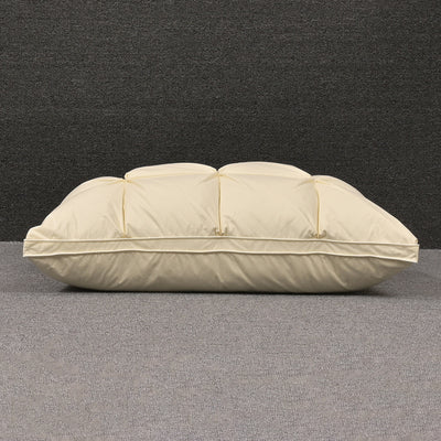 Almohada de Plumón de Ganso Blanco con Funda de Algodón para Dormir Profundo - Image 3