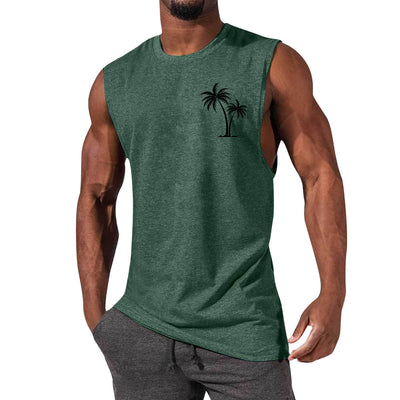Camiseta Deportiva sin Mangas Hombre Suelta Verano - Image 17