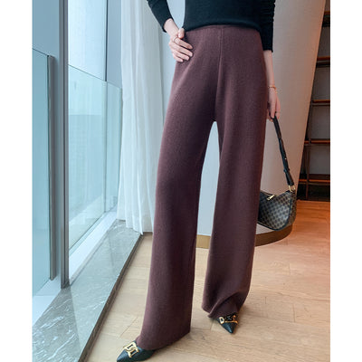 Pantalón Skinny de Lana con Pierna Ancha para Mujer - Image 2