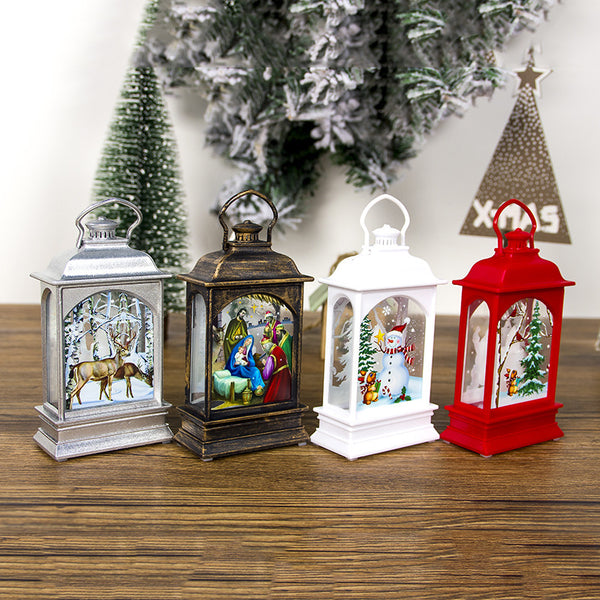 Adornos Navideños Portátiles con Luces LED Transparentes