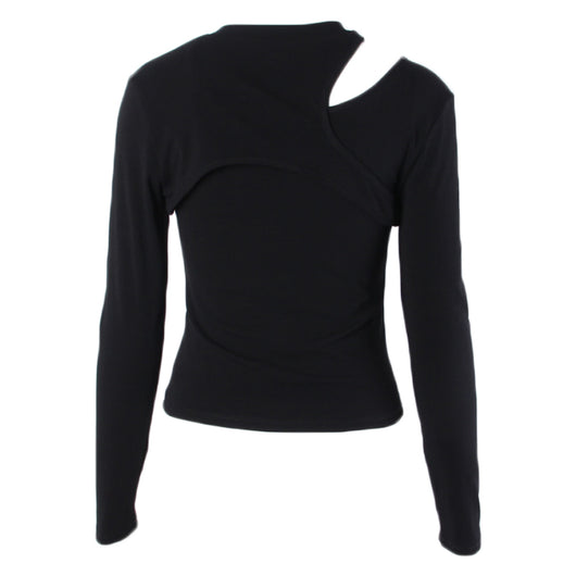 Blusa Irregular de Dos Piezas en Colores Sólidos - Ajuste Slim Versátil - Image 7