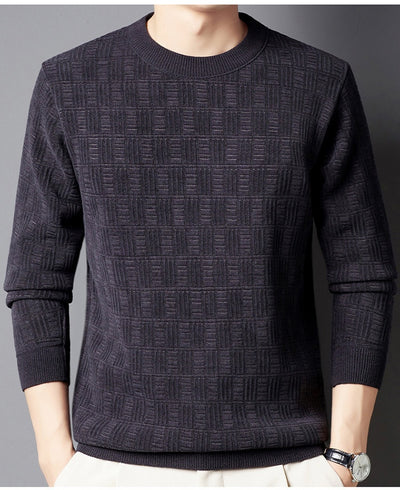 Suéter Grueso de Lana Jacquard con Forro Polar para Hombre - Image 23