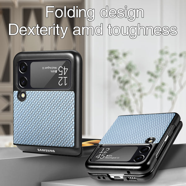 Funda Protectora Integral con Patrón de Fibra para PC