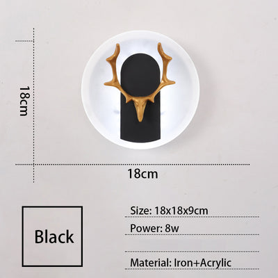 Lámpara de Pared Decorativa Astas Acrílico para Sala de Estar - Image 8