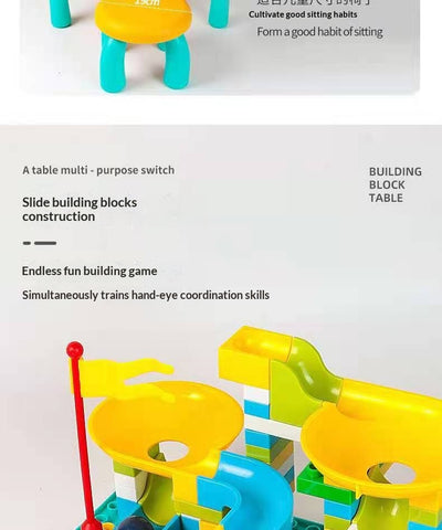Mesa de Construcción con Bloques Gigantes para Niños - Image 13