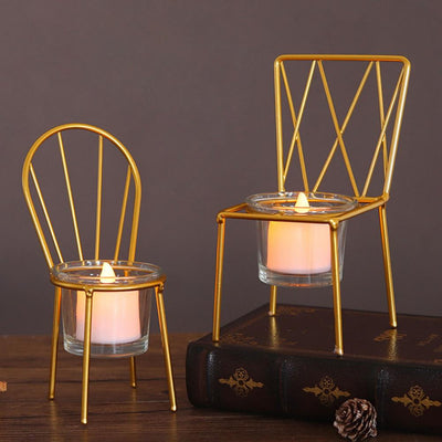 Portavelas de Metal Elegante para Decoración de Mesa - Image 18