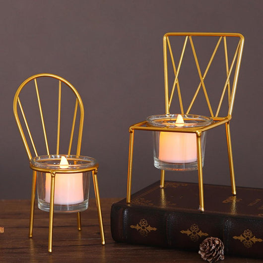Portavelas de Metal Elegante para Decoración de Mesa - Image 18