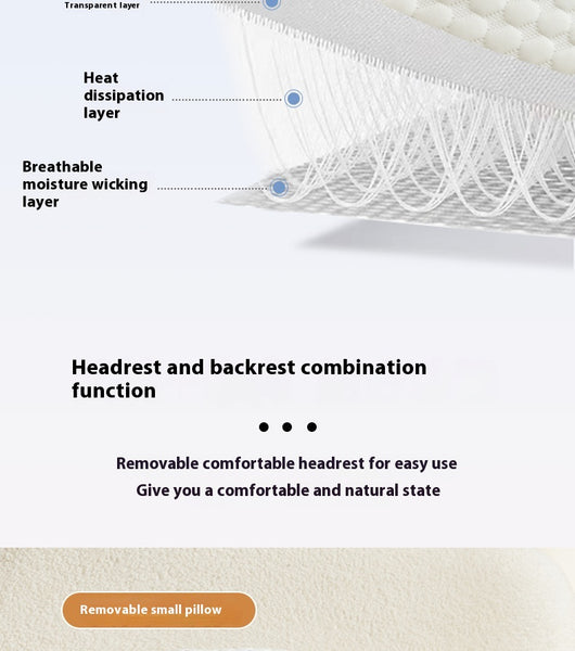 Almohada de Apoyo Lumbar Grande con Relleno Suave - Image 34