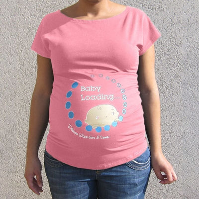 Camiseta Premamá Gris Talla Grande Estilo Europeo Americano - Image 3