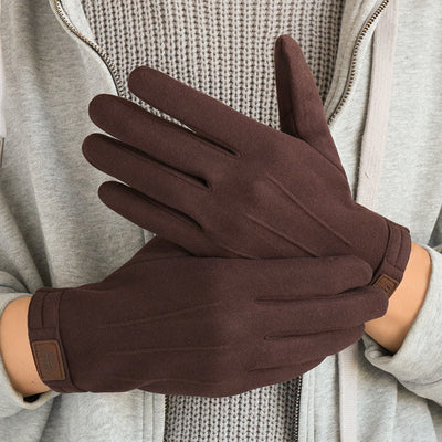 Guantes de Invierno para Hombre con Forro Polar Térmico, Impermeables y Compatible con Pantalla Táctil - Image 3