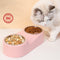 Comedero Separado para Gatos en Acero Inoxidable