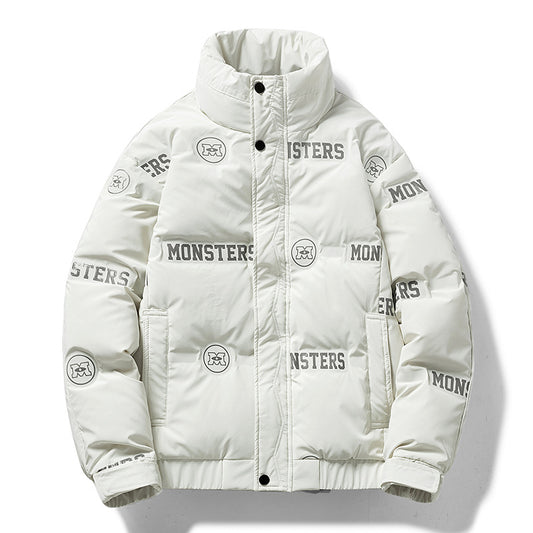Chamarra Acolchada Urbana para Hombre con Diseño de Letras