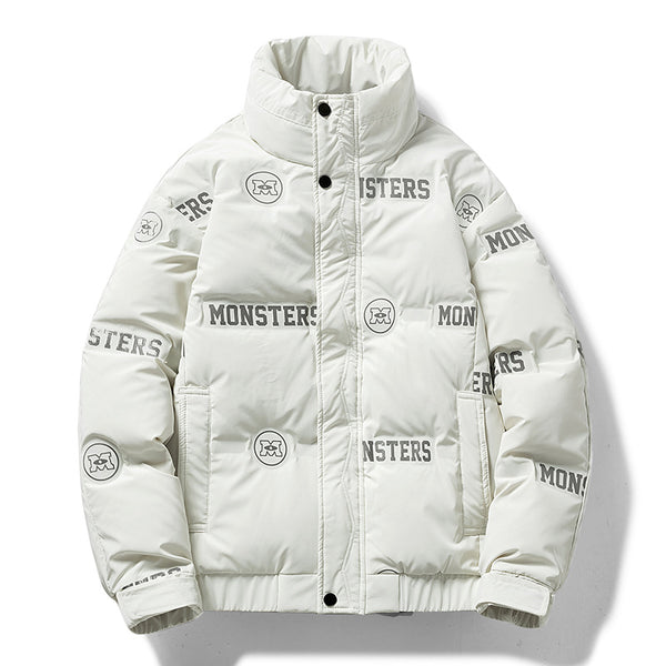 Chamarra Acolchada Urbana para Hombre con Diseño de Letras