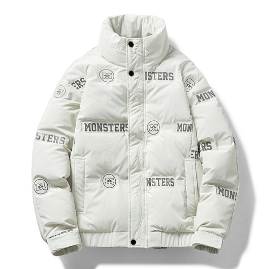 Chamarra Acolchada Urbana para Hombre con Diseño de Letras